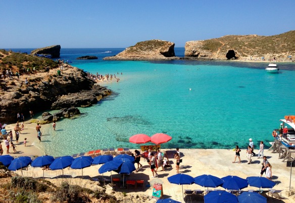 Blaue Lagune in Malta bei Comino