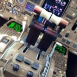 Im Flugzeug Cockpit