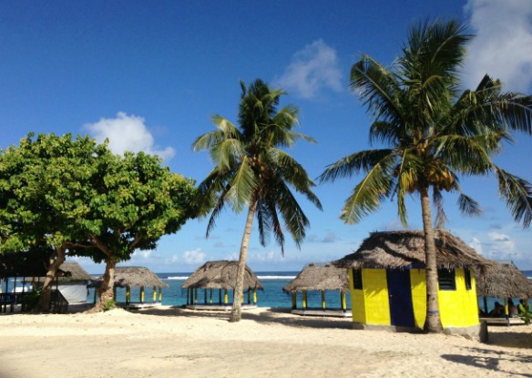 Samoa Urlaub mit Strandhütten