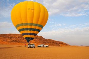 Ballonfahrt im Wadi Rum Jordanien