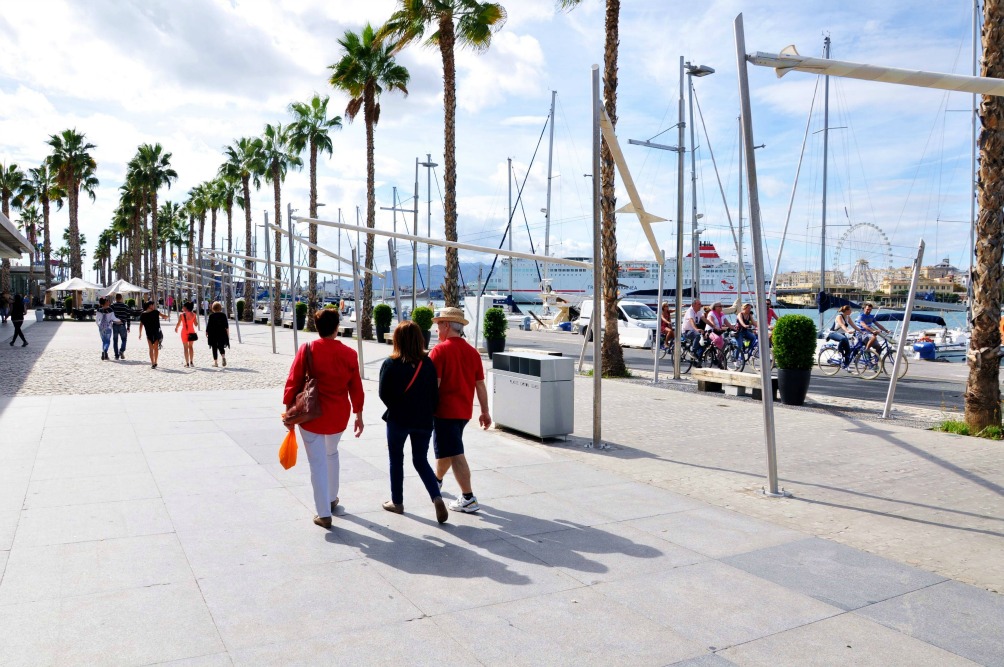 Hafenpromenade Málaga Spanien