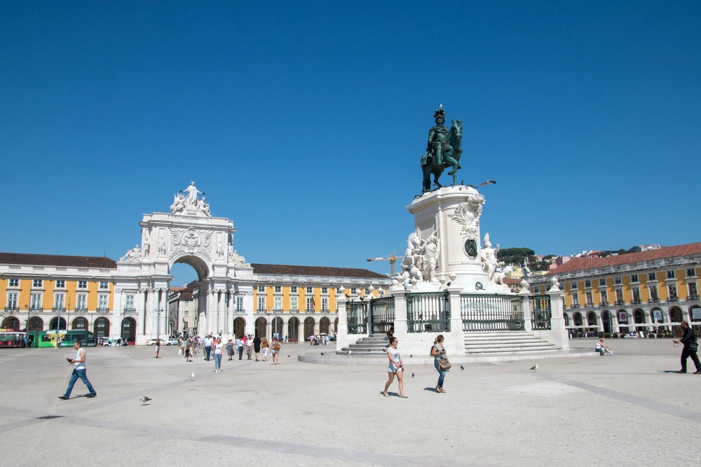 Praça do Comércio in Lissabon