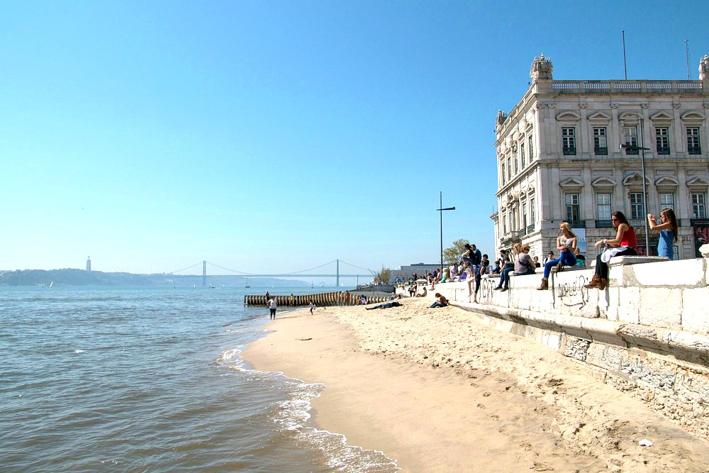 Strand Lissabon Portugal