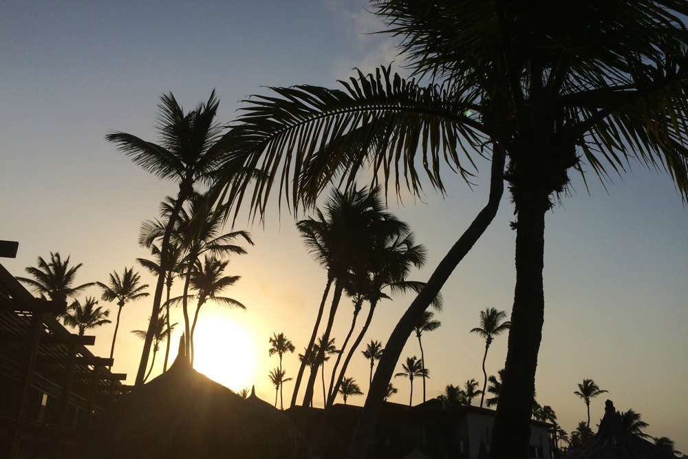 1 Sonnenuntergang Aruba Karibik