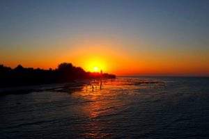 Sonnenuntergang am Strand