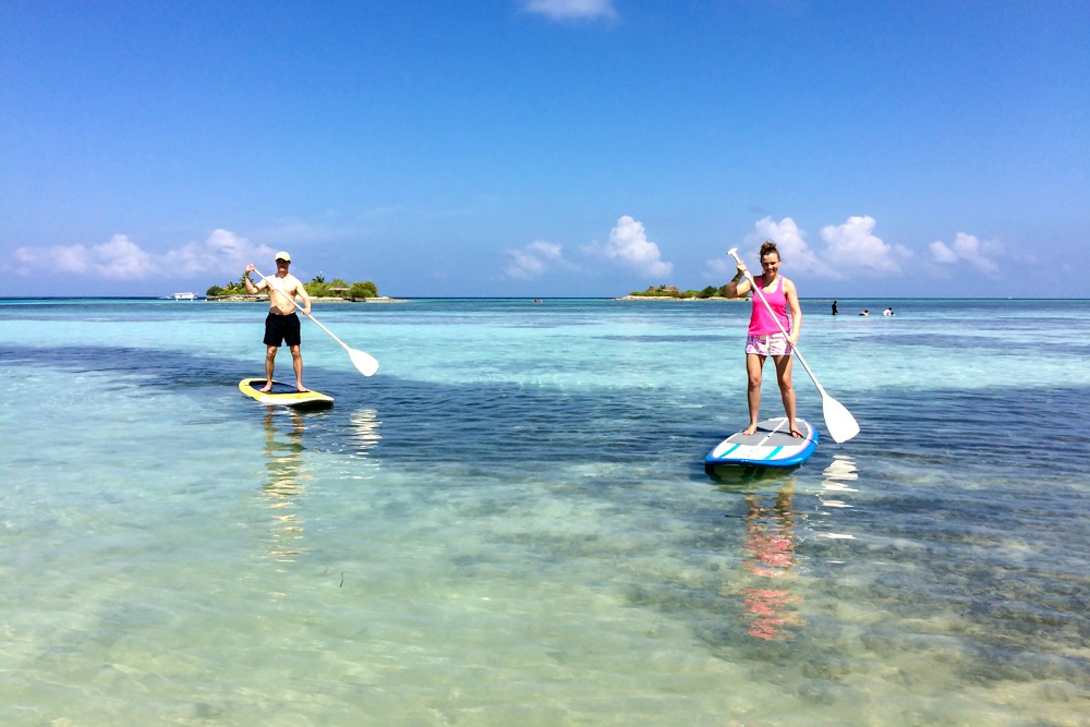 Stand Up Paddling SUP Malediven Wassersport