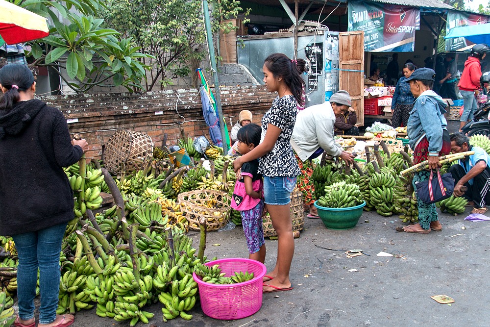 Markt Indonesien Menschen