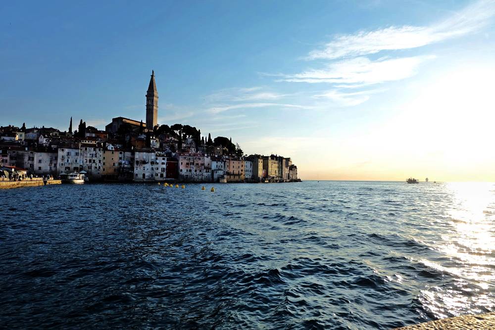 Bild 18 Stadt Rovinj Sonnenuntergang Istrien Kroatien