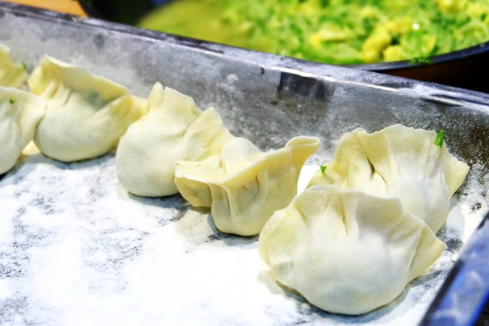 11 Jiaozi Teigtaschen Shandong Essen Küche China
