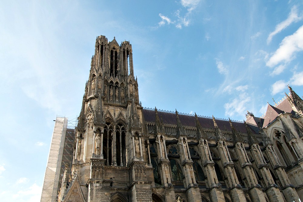 Kathedrale Notre-Dame Gotik Kirche Reims Frankreich