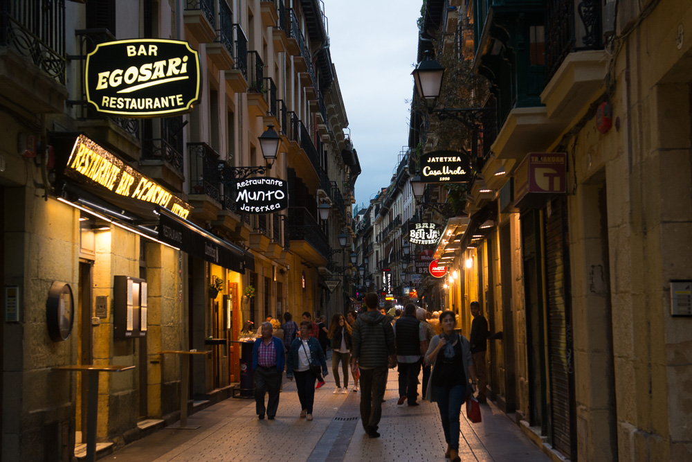 Abends in San Sebastián