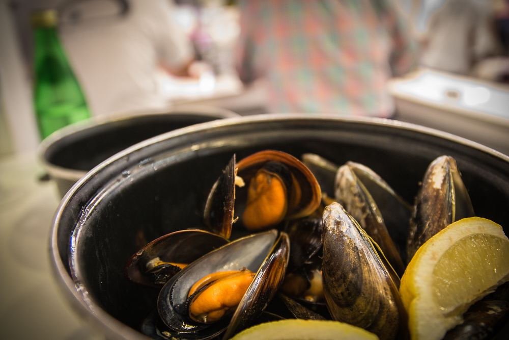 Muscheln essen