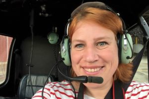 Reiseblogger Anja Beckmann beim Hubschrauber Rundflug
