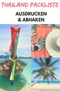 Packliste Thailand Frauen - ob für 2 oder 3 Wochen oder länger. Die bequeme Checkliste für deinen Südostasien Urlaub, das PDF zum Ausdrucken und Abhaken findest du im Reiseblog. So vergisst du nichts in Koffer oder Handgepäck. #Thailand #Packliste #Reisezubehör #Fernreise #Fernreisen #Asien #Urlaub #Reise #Reisen