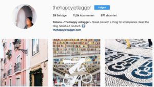 Reiseblogs auf Instagram