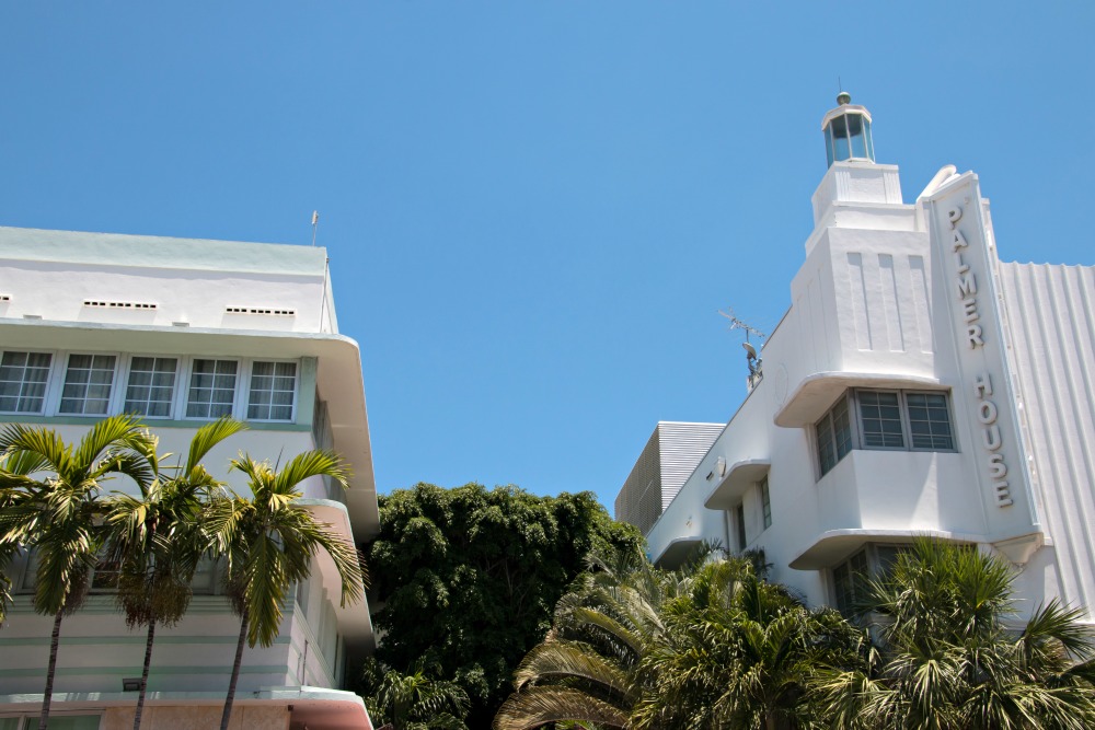 Art Deco Viertel in Miami Beach