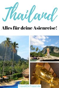 In diesem "Reiseblog Thailand" findet ihr eine Artikelsammlung etwa zur Packliste Thailand, zum Langstreckenflug, für das erste Mal im Land, zu den schönsten Reisezielen, Sehenswürdigkeiten, Aktivitäten, Stränden, Hotels und Restaurants.