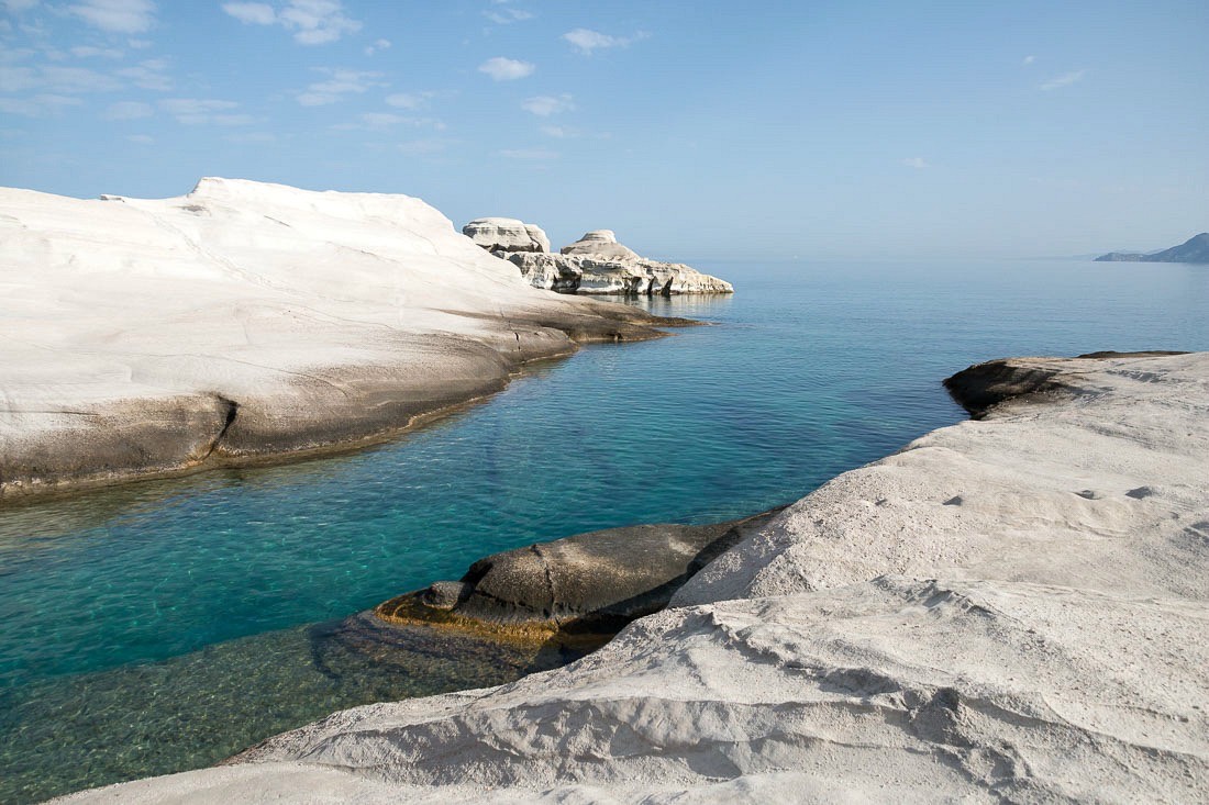 Sarakiniko-strand: maanlandschap op Milos, Griekenland