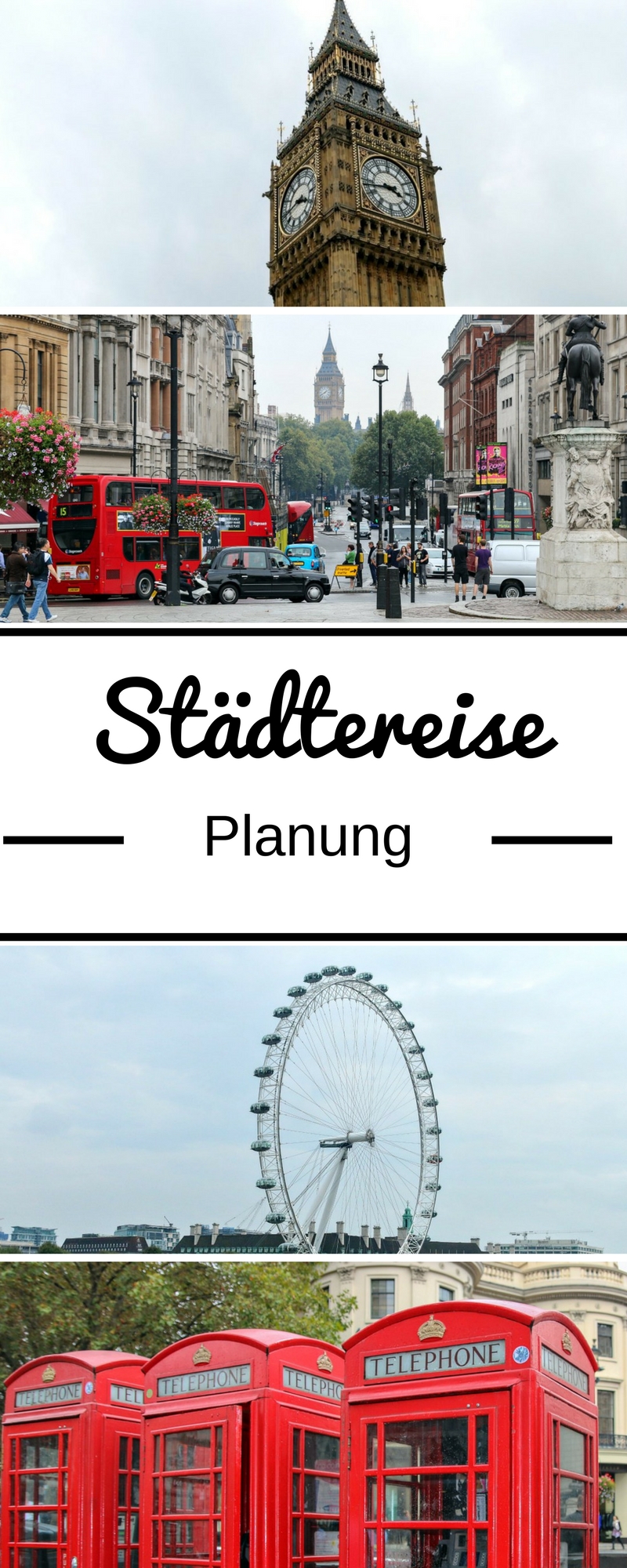 Im Artikel auf meinem Reiseblog zeige ich euch, wie ihr in 9 Schritten eure Städtereise mit Flug planen könnt. Damit ihr aus Reisezeit und -budget das Beste herausholt! #Städtereisen #Städtereise #CityTrip #Reiseplanung #London