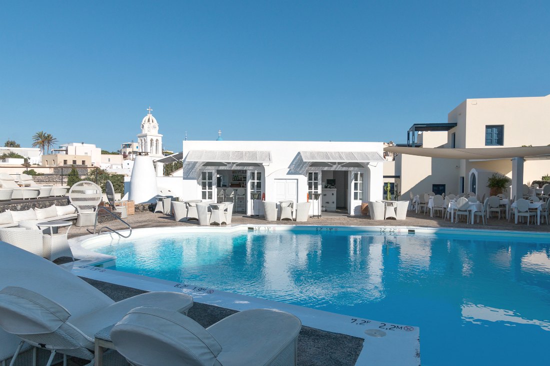 Luxe hotel op Santorini