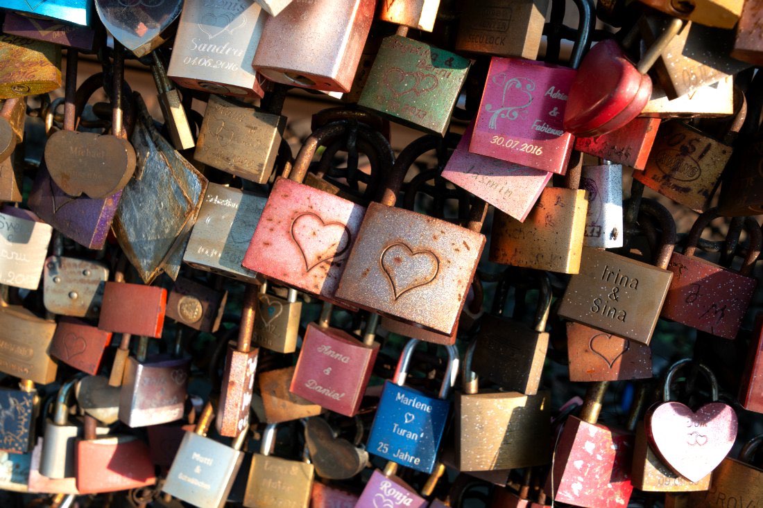 Attracties in Keulen: love locks