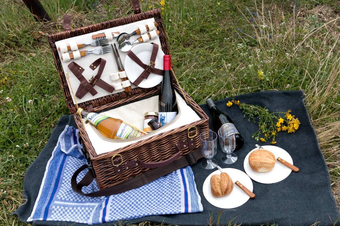 Picknick in den Weinbergen