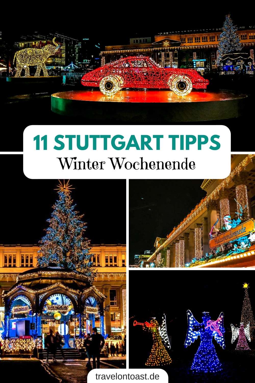 (Werbung) Hol dir die 11 Stuttgart Tipps: Darunter sind Sehenswürdigkeiten, Highlights und Geheimtipps wie Glanzlichter auf dem Schlossplatz, Stuttgarter Weihnachtsmarkt, Christmas Garden, Porsche und Mercedes-Benz Museum, Stadtbibliothek, Frühstück und Restaurants. #Stuttgart #Weihnachtsmarkt #Weihnachtsmärkte #Kurzurlaub #Wochenendreise #Winter