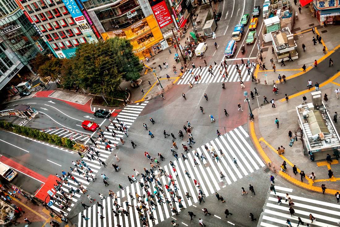 Shibuya Crossing in Tokio