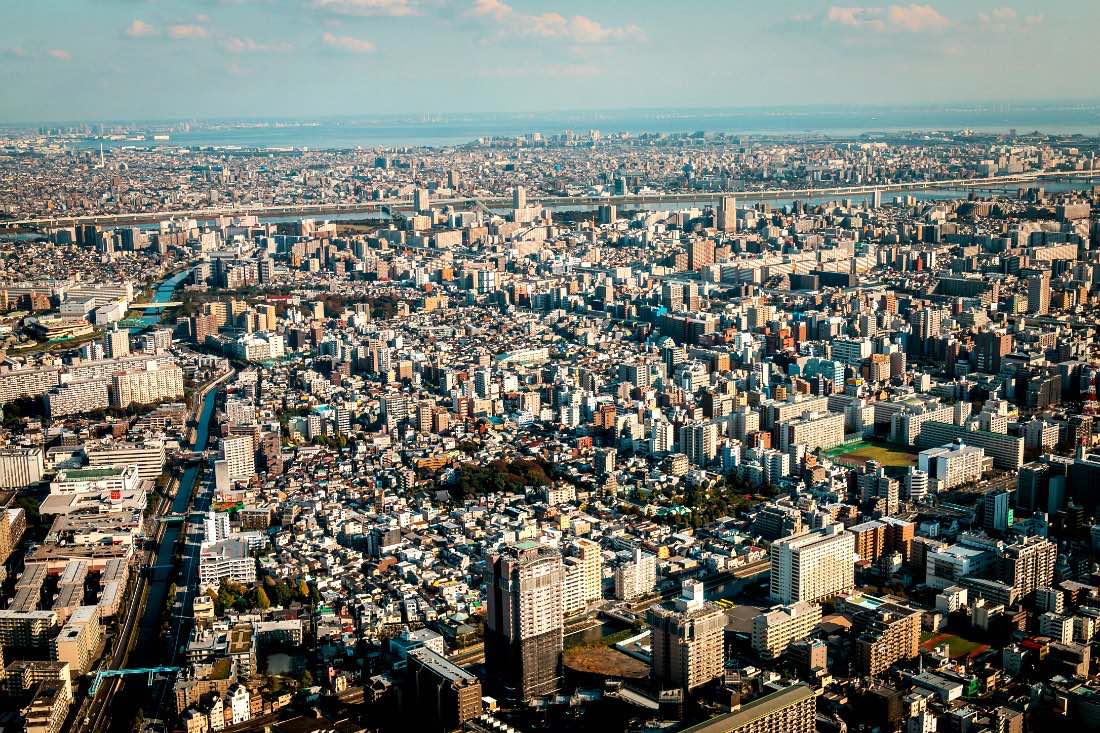 Uitzicht vanaf Tokyo Skytree