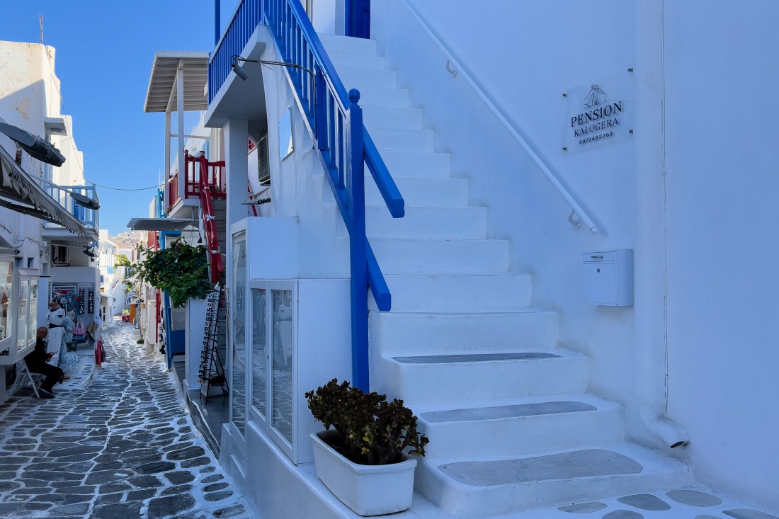 Die Pension Ageliki Kalogera gehört zu den Mykonos Tipps für Low Budget Urlaub.