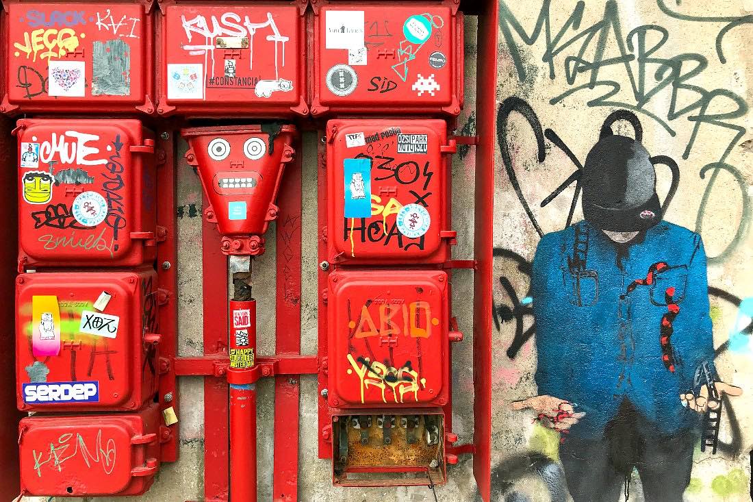 Straatkunst in Amsterdam