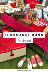 Mein absoluter Lieblingströdelmarkt im Rheinland und sogar in ganz Deutschland? Der Flohmarkt Bonn Rheinaue! Denn er liegt mitten in dem grünen Freizeitpark. Dort findest du viele Stände mit schönen und günstigen Sachen. Und leckeres Essen gibt es, etwa Pizza, Falafel oder Churros Gebäck. Ich erzähle dir von dem Flohmarkt, mit vielen Fotos.