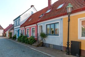 Bunte Häuser in Ystad
