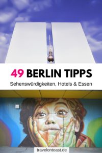 Hol dir die Berlin Tipps einer Einheimischen zu den schönsten Hotels, Sehenswürdigkeiten, Streetart Spots, Flohmarkt, Ausflügen, Restaurants und Cafes (Berlin Tipps Essen) und Rooftop Bars – ob für Sommer, Winter oder bei Regen. Alles für euren Kurzurlaub am Wochenende oder einen längeren Städtetrip Deutschland. Abseits der Touristenmassen rund um Brandenburger Tor, Fernsehturm und Kudamm! #Berlin #Urlaub #Reisen #Kurzurlaub