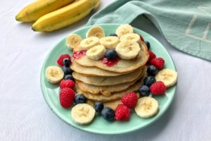 Bananen Pancakes Rezept vegan zuckerfrei