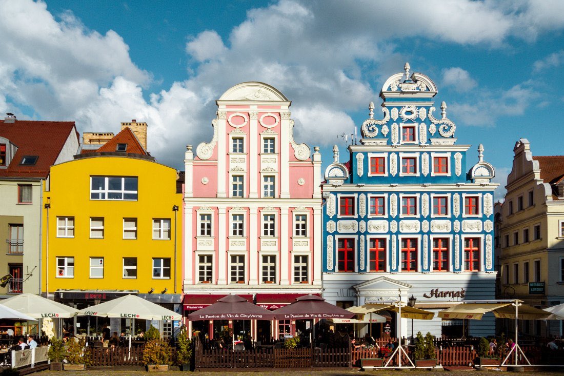 Altstadt von Stettin mit bunten Häusern