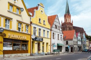 Historische Stadt Treptow Trzebiatow in Polen