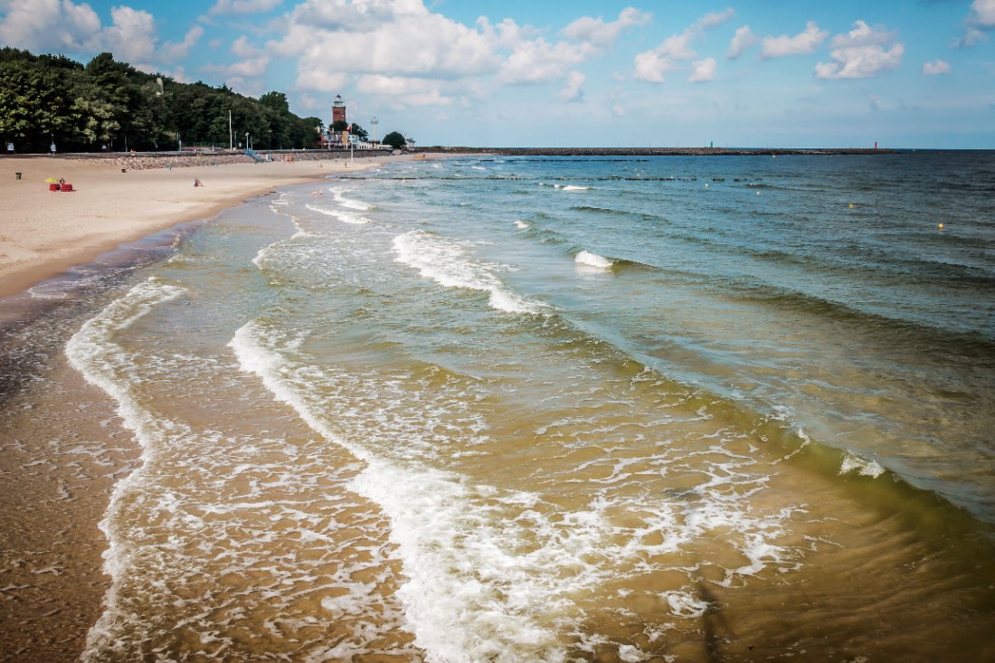 Kolberg Strand mit Promenade