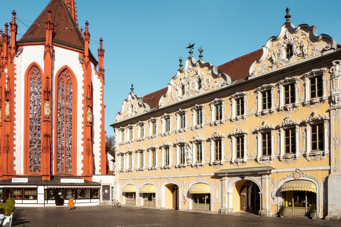 Die Innenstadt von Würzburg