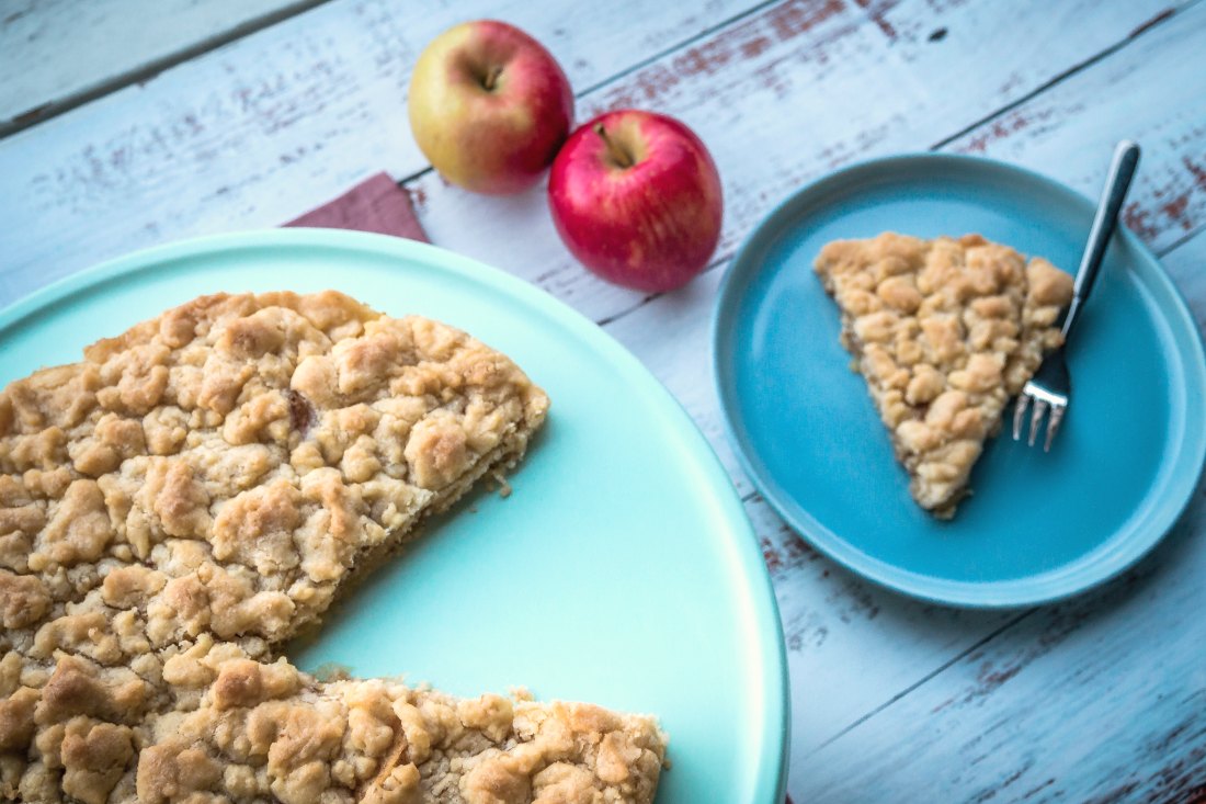 Apfelkuchen Rezept vegan einfach schnell