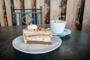 Kuchen im Museumstafel