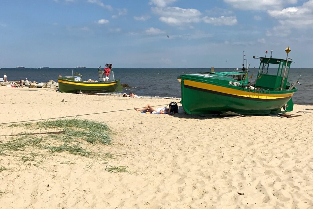 Strand von Orłowo in Gdynia