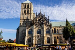 Wochenmarkt Münster auf dem Domplatz