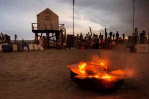 Lagerfeuer am Drenkelingenhuisje