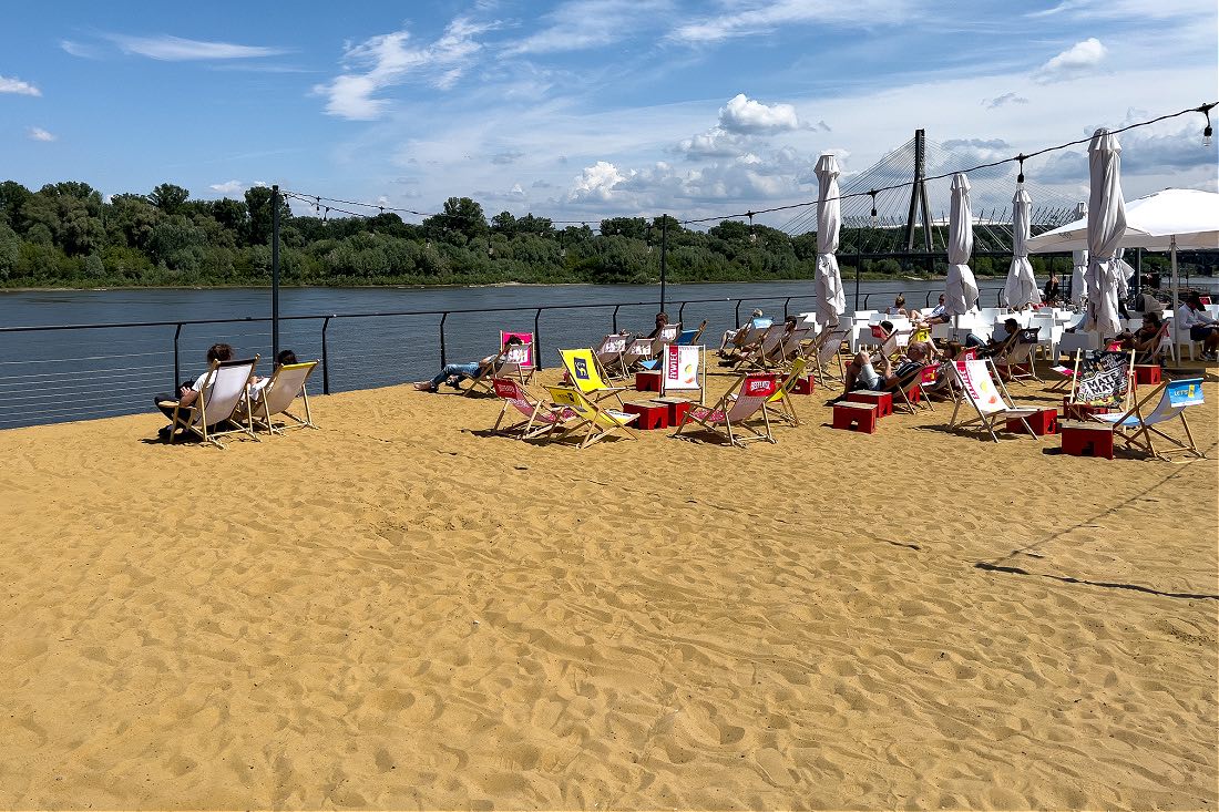 Strandbar Bezkres an der Weichsel