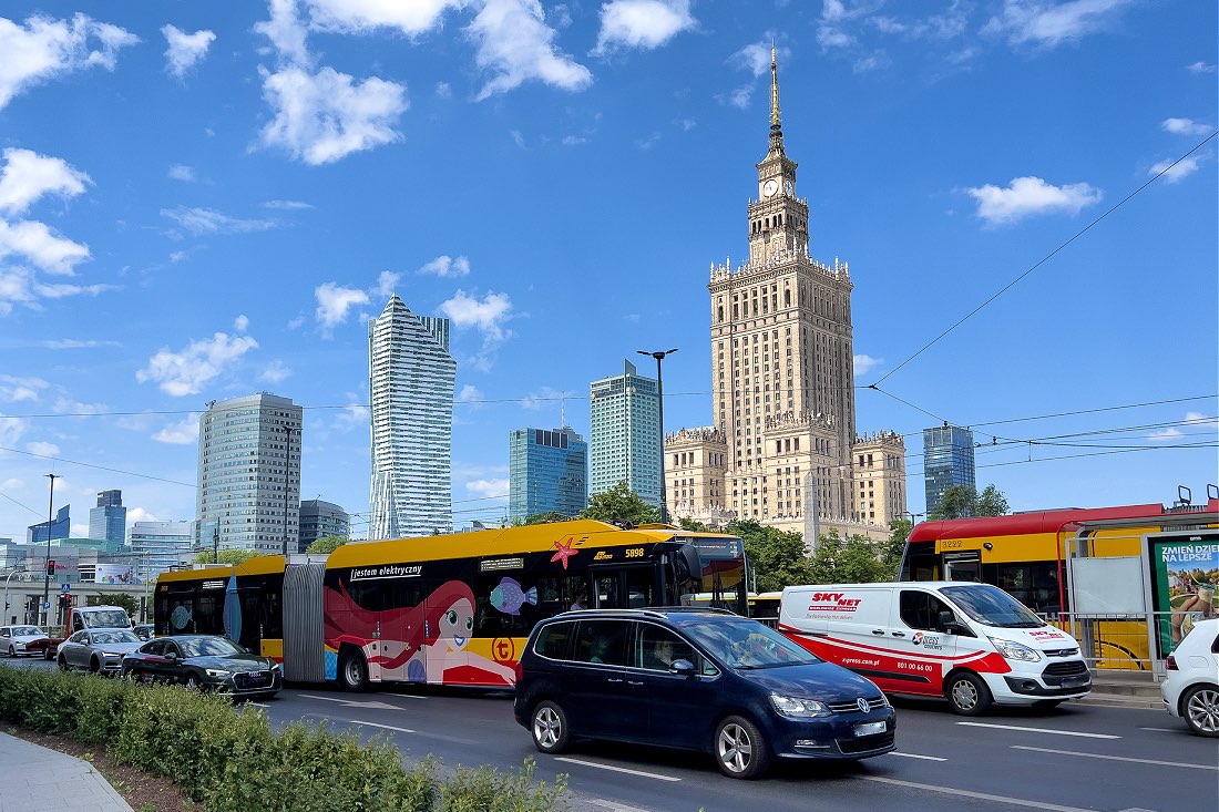 Warschauer Skyline mit Kulturpalast