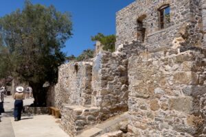 Ruinen der Festung auf der Insel Spinalonga