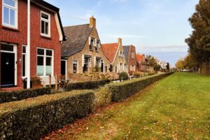Häuser im Dorf Schiermonnikoog