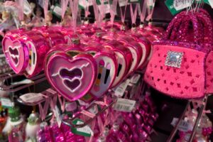 Baumschmuck pink Handtasche